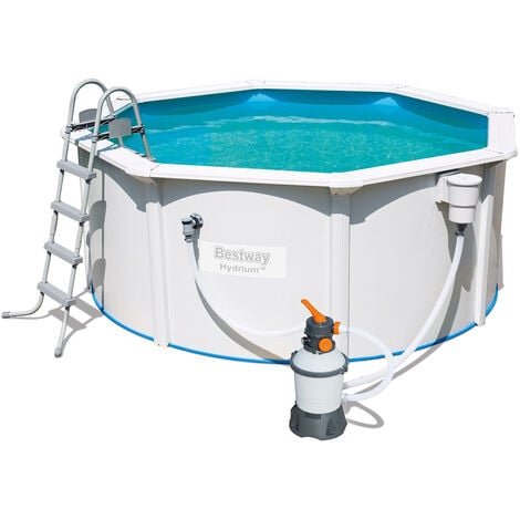 Piscine Hors-sol en Acier Bestway Hydrium 300x120 cm Filtre à sable de 2.006 litres/heure