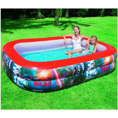Piscine Hors Sol Gonflable Star Wars 262 X 175 X 51 Cm Jardin Extérieur