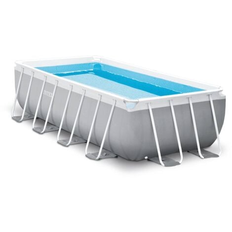 GRE Piscine hors-sol INTEX Prism Frame - Rectangulaire - 400x200x100cm