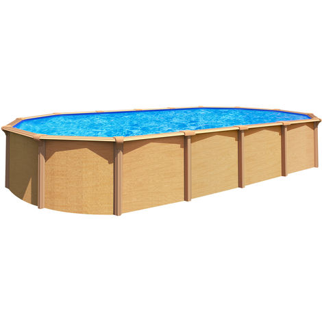 Piscine Hors Sol Métal Aspect Bois Trigano Osmose 510 X 390 M 1