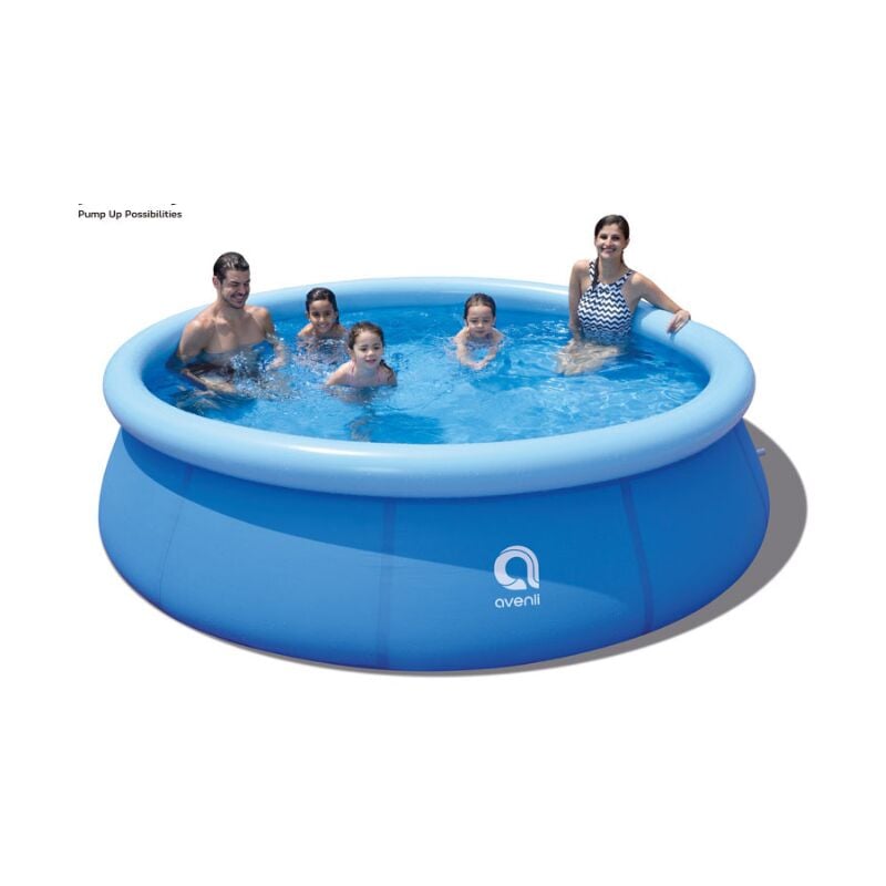 Ikodm - Piscine hors sol Piscine facile à installer de 300 cm x 76 cm, bleue Piscine hors sol