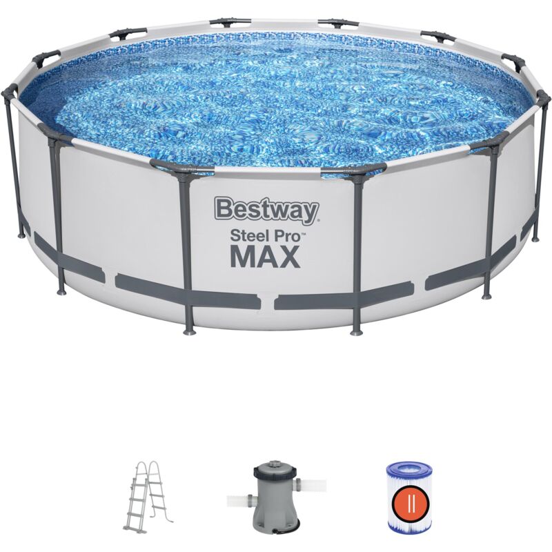 Bestway - Piscine hors sol ronde Steel Pro Max 366 x 100 cm