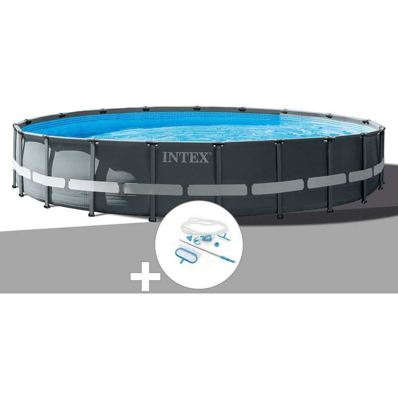 Intex - Kit piscine tubulaire Ultra xtr Frame ronde 7,32 x 1,32 m + Kit d'entretien