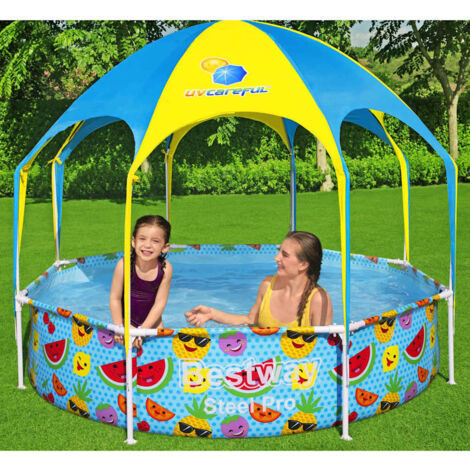 Piscine hors sol Steel Pro UV Careful pour enfants 244x51 cm CON56675 DESIGN IN
