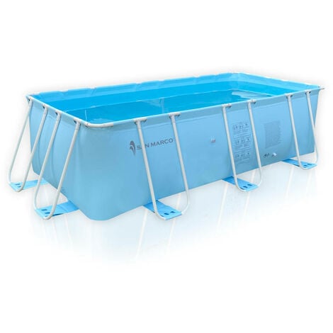 Tremiti piscine hors sol 400x200x100 cm San Marco kit piscine moyenne
