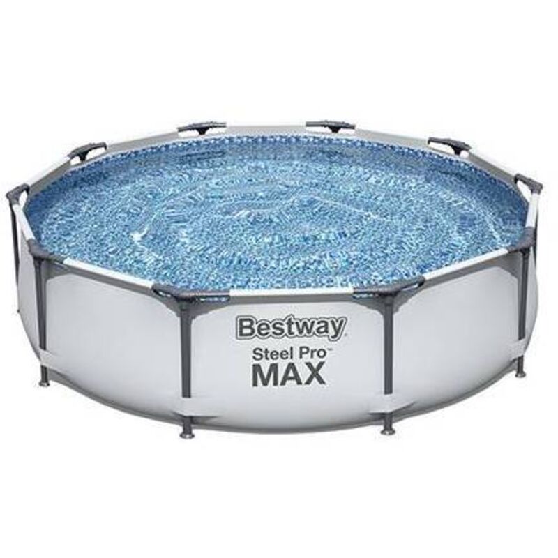 Piscine hors sol ronde steel pro max avec pompe filtrante