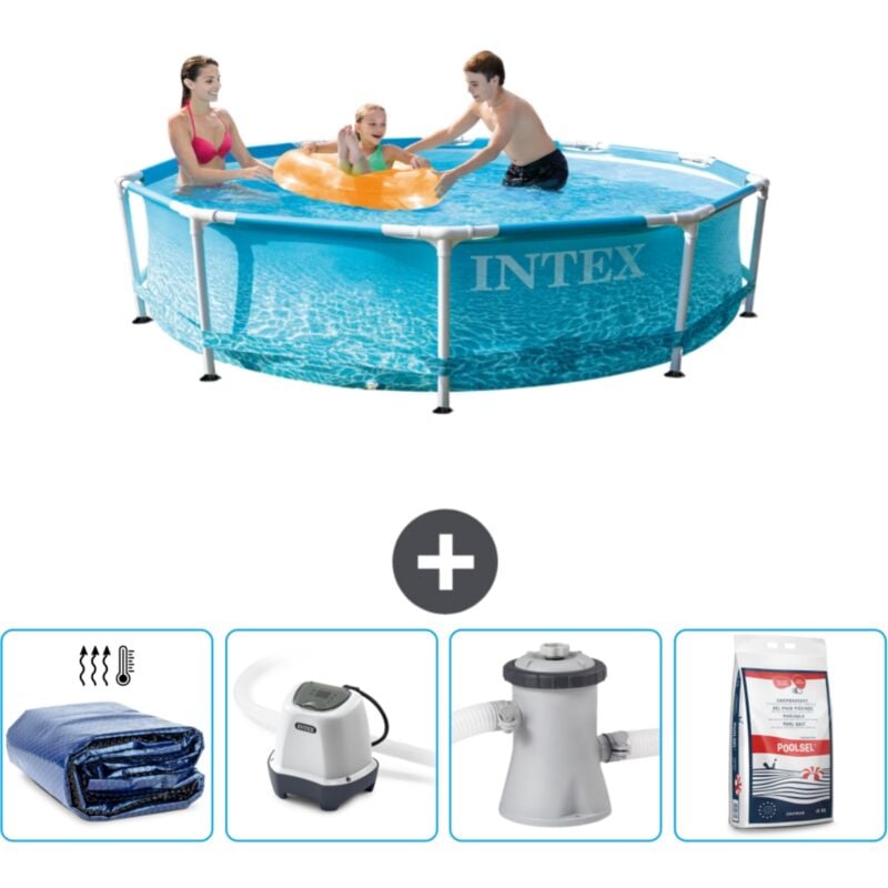 Piscine Intex Cadre Rond - 305 x 76 cm - Inclus Accessoire CB54