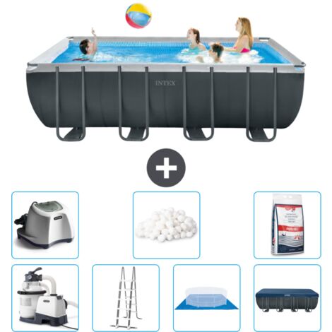 Piscine Intex Rectangulaire Ultra XTR Frame - 549 x 274 x 132 cm - Comprend des Accessoires CB57