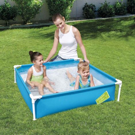 Piscine My First Frame Piscine tubulaire Pool 122x122x30,5 cm pour enfants et adultes 96854