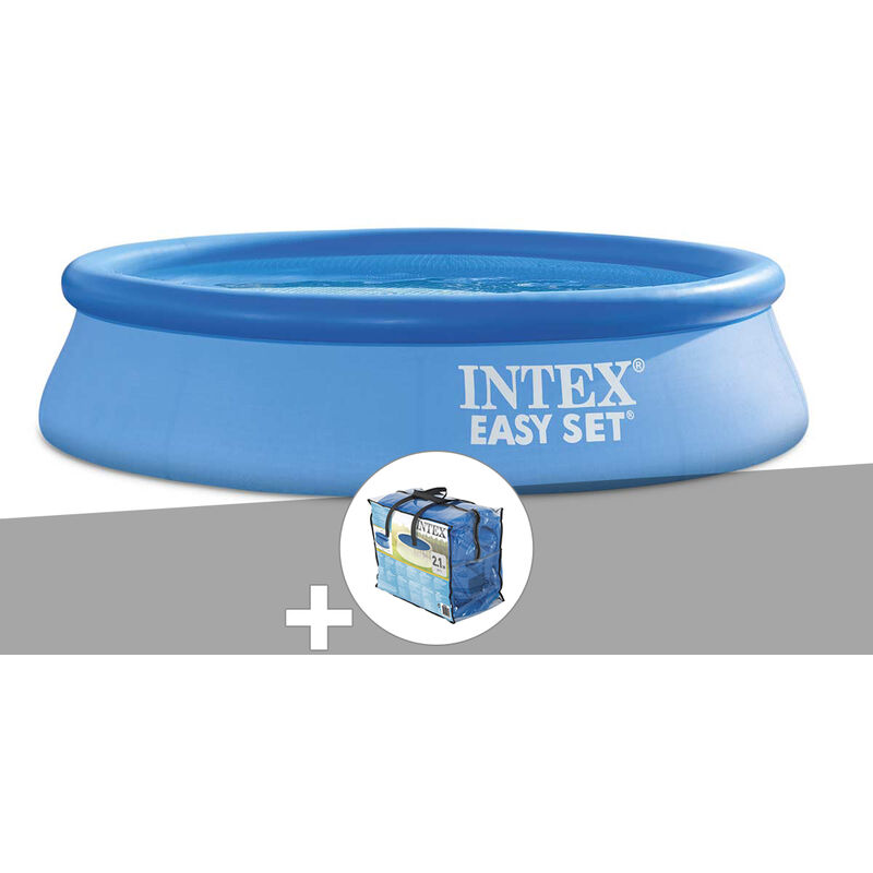 Kit piscine autoportée Intex Easy Set 2,44 x 0,61 m + Bâche à bulles