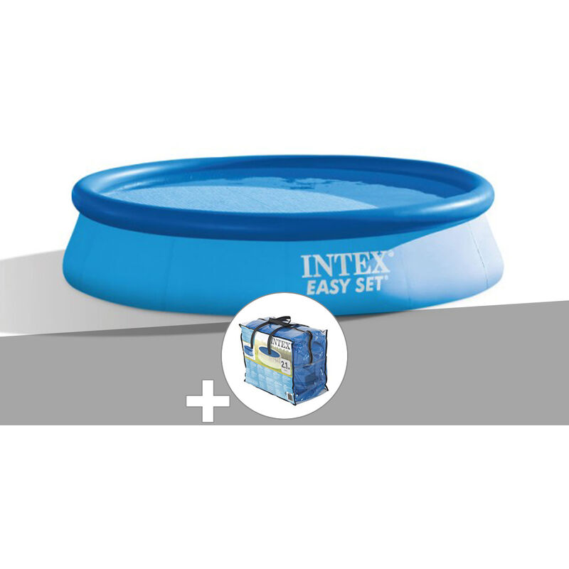 Kit piscine autoportée Intex Easy Set 3,05 x 0,76 m (avec filtration) + Bâche à bulles