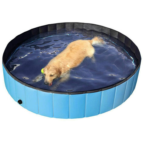 Piscine pliable en PVC pour chien, chat, animal de compagnie, piscine pour chien, baignoire pour enfants, bassin d'eau pour chiens, chats et enfants en été, 80 x 20 cm