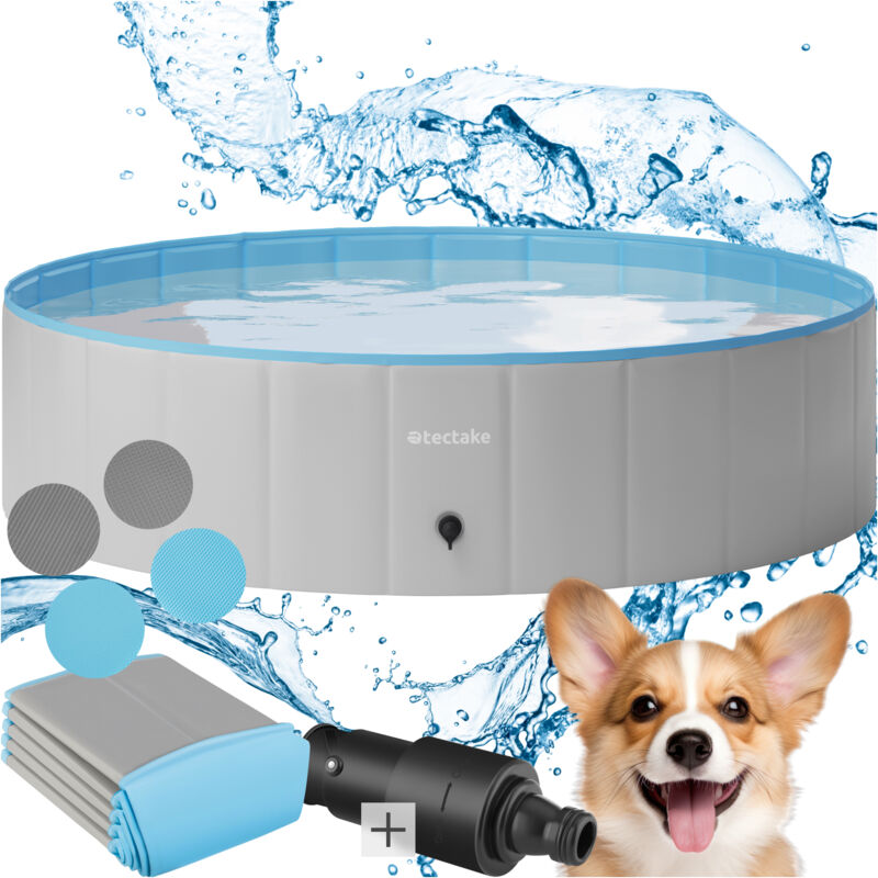 Tectake - Piscina per cani Nele Diverse dimensioni, One Size, Blu