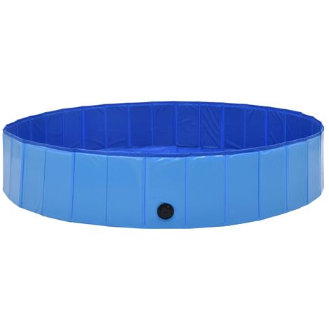 Piscine Pliable pour Chiens PVC Chat Animaux Multi-taille Bleu/Rouge vidaXL