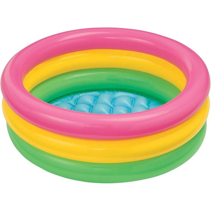 Choyclit - Piscine pour bébé,Piscine gonflable 3 couleurs ronde en pvc pour bébé de 60 cm