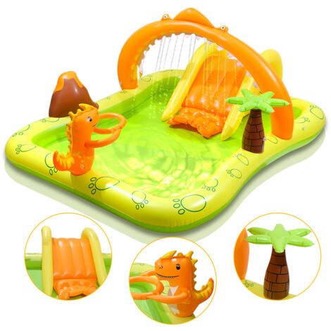 Piscine pour enfant Gonflable -Aire de Jeux aquatique 246x193x110cm - Couleur