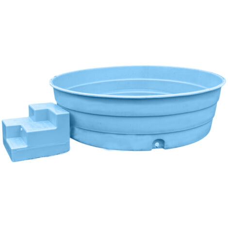 Piscine Enfant Plast'Up Rotomoulée 1900L - Polyéthylène Haute Densité - 205x205x60 Cm - Anti-UV, Résistante Aux Chocs - Fabriqué En France