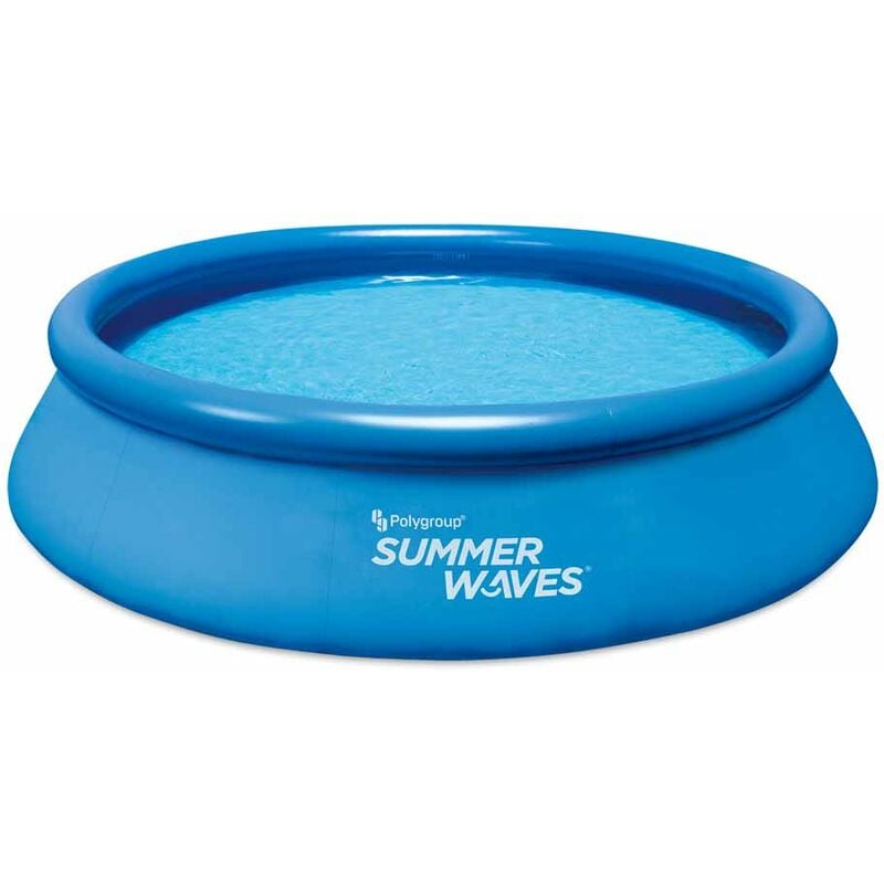 Summer Waves - Piscine ronde - Quick Up Pool - Piscine de jardin, set complet - Piscine bleue 366x76cm Piscine hors sol
