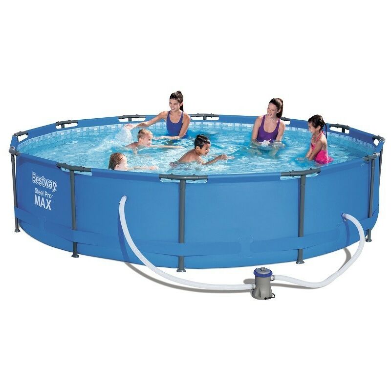 Bestway piscine avec cadre mod.56416 acier pro max 366x76h avec pompe de filtration - Salon