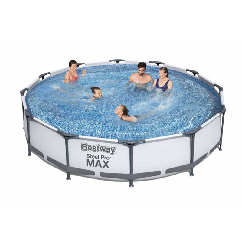 Salone - Piscine avec cadre + pompe 366x76h 56416 s / échelle