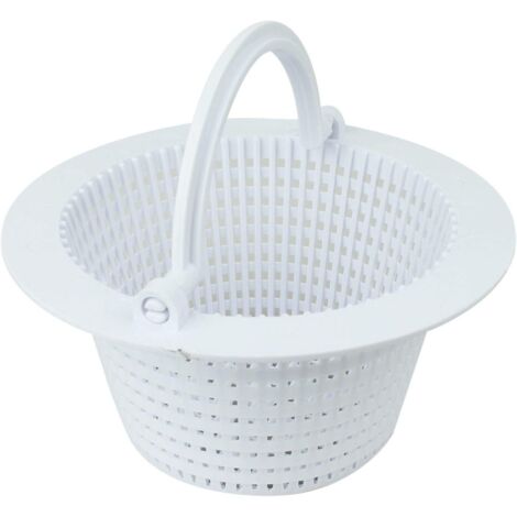 Piscine Skimmer Panier d'étang avec poignée Panier Piscine Panier Filtre Piscine Skimmer Paniers--blanc