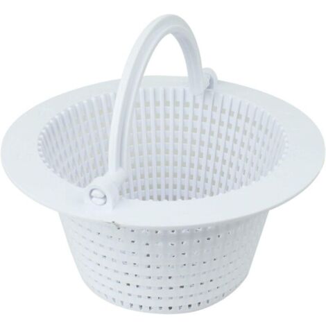 Piscine Skimmer Panier d'étang avec poignée Panier Piscine Panier Filtre Piscine Skimmer Paniers--blanc
