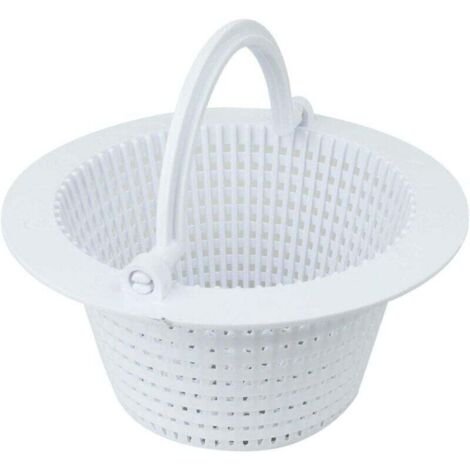 Piscine Skimmer Panier d'étang avec poignée Panier Piscine Panier Filtre Piscine Skimmer Paniers--blanc