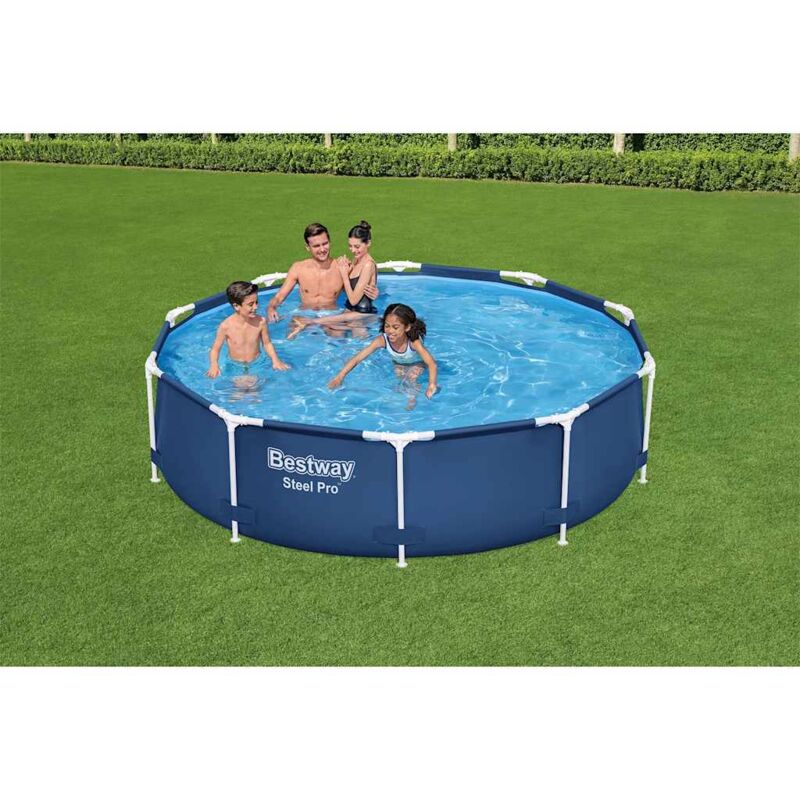 Bestway - Piscine hors sol ronde 305x76 cm Steel Pro