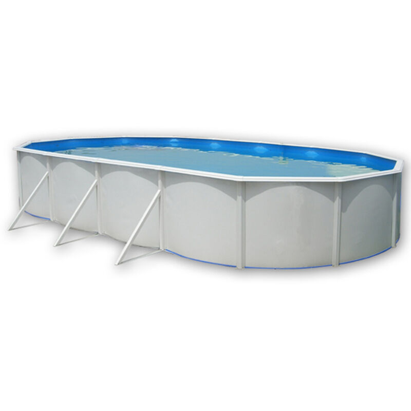 Kit piscine hors-sol acier TOI mallorca ovalada ovale 7.30 x 3.66 x 1.20m