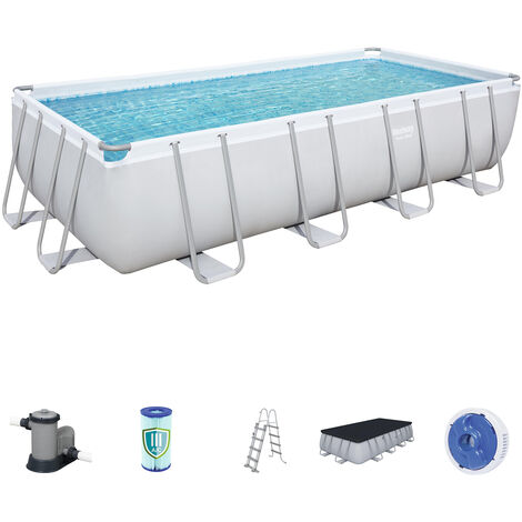 Piscine Tubulaire Amovible Bestway Power Steel 549x274x122 cm Filtre à cartouche 5.678 litres/heure
