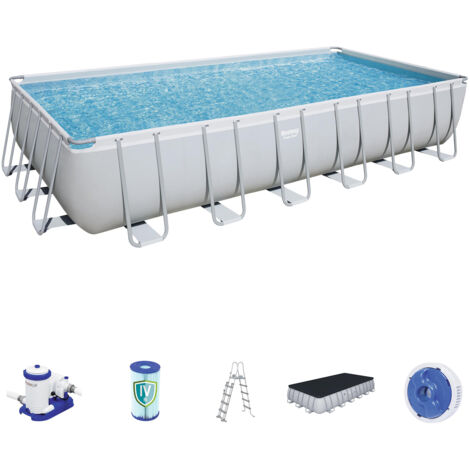 Piscine Tubulaire Amovible Bestway Power Steel 732x366x132 cm Filtre à cartouche 9.463 litres/heure