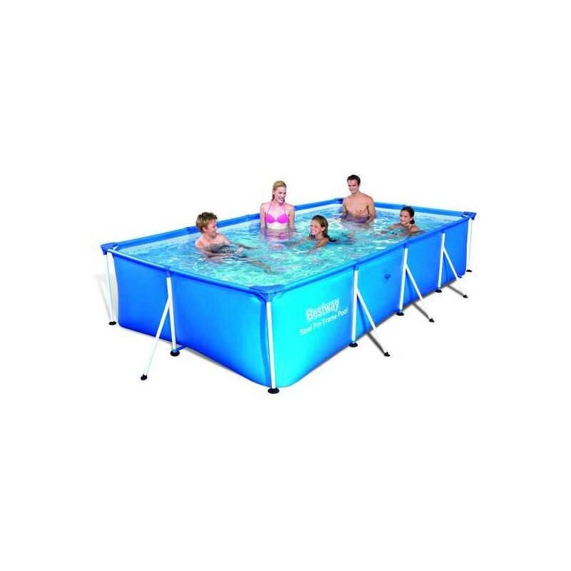 Bestway - Piscine Cadre Rectangulaire 1C 400X211 h 81 BW56405