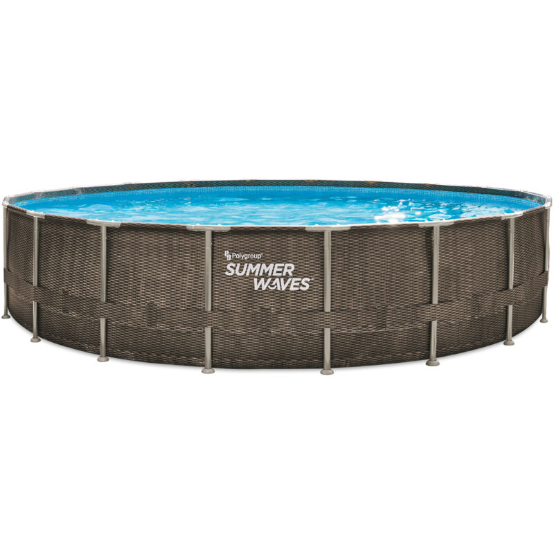 Summer Waves - Piscine tubulaire aspect tréssé Ø6,10 x1,22m