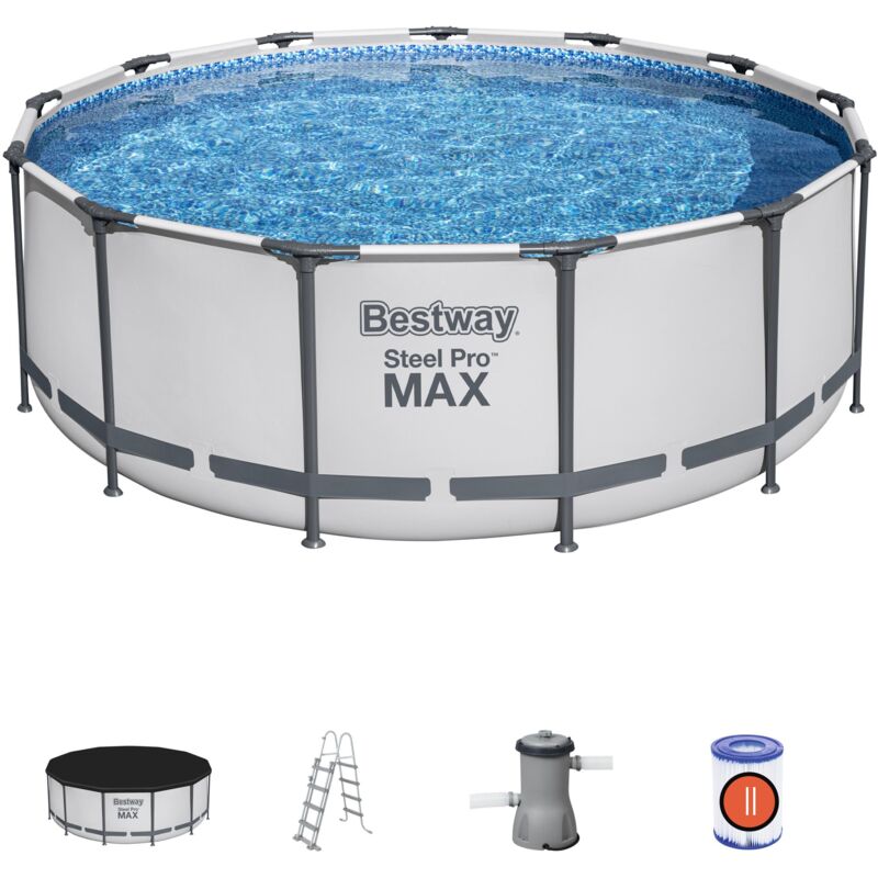 Piscine hors sol ronde Steel Pro Max 396 x 122 cm - Bestway