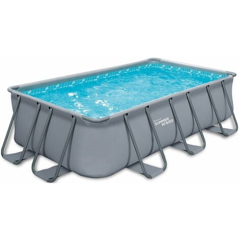 Piscine rectangulaire Dark Elite - 3.96 x 2,13 x 1,22 m