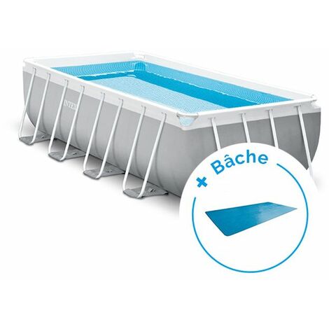 Piscine Tubulaire Prism Frame Rectangulaire 488 X 244 X 107 M Intex