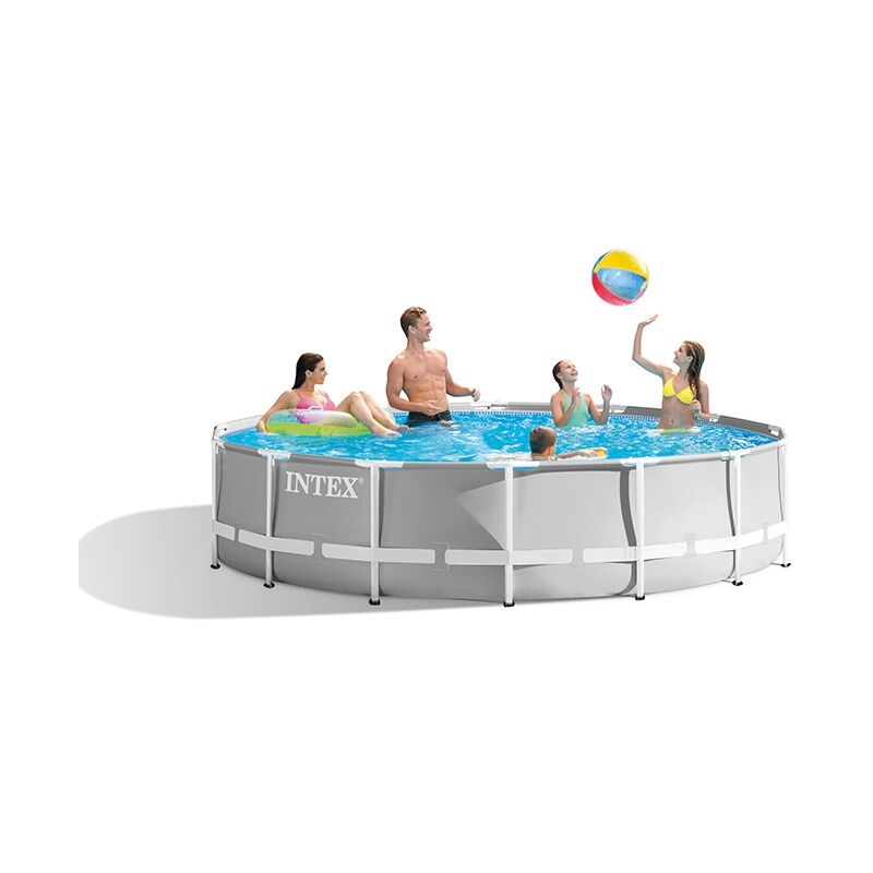 GRE - Piscine tubulaire ronde Intex Prism Frame 4,57 x 1,22 m -