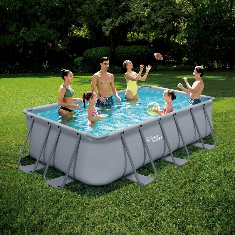 Piscina Tubular Rectangular, 4X2X1M Verano