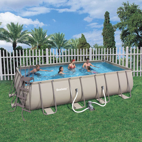 Piscine Tubulaire Rectangle Bestway Power Frame Pools 549x274x122m