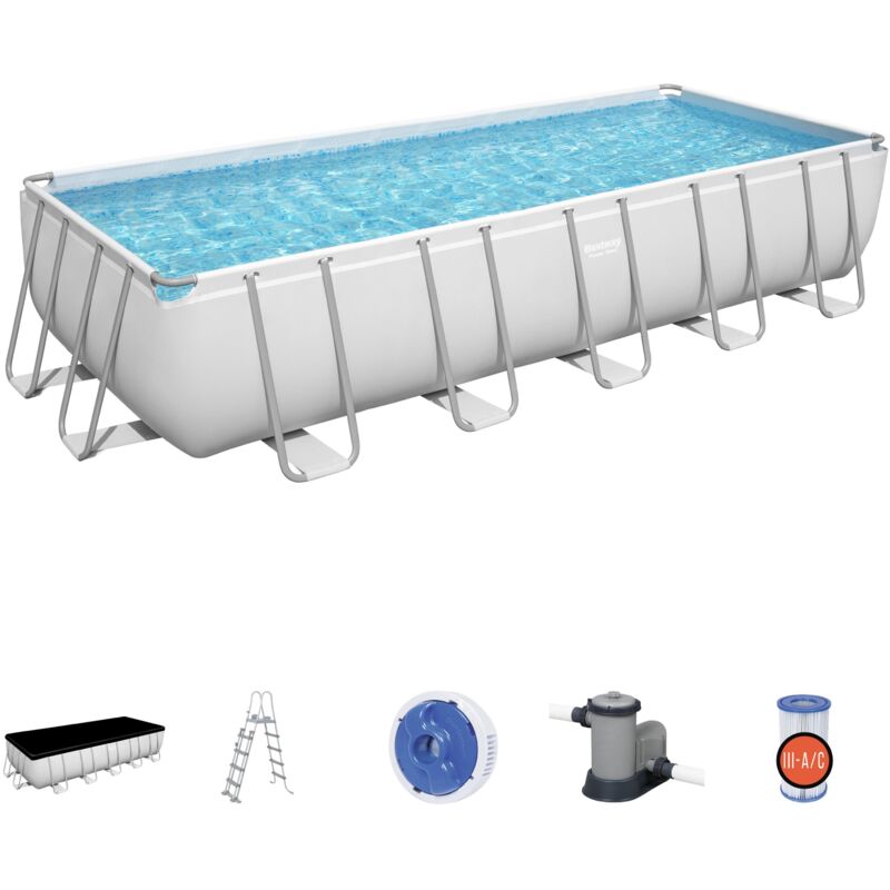 Bestway - Piscine hors-sol Power Steel 6,40 x 2,74 x 1,32 m