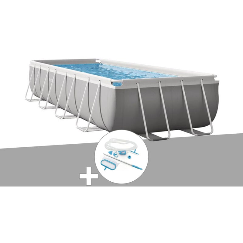 Intex - Kit piscine tubulaire Prism Frame rectangulaire 4,88 x 2,44 x 1,07 m + Kit d'entretien