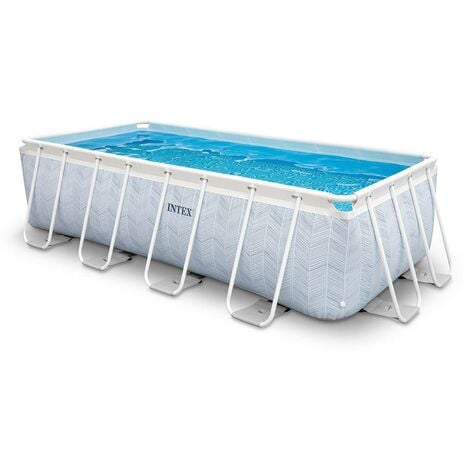 Piscine tubulaire rectangulaire Chevron - Intex