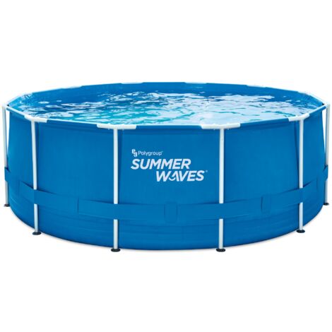 Piscine tubulaire ronde Ø3,66 x 1,22m Summer-Waves avec pompe