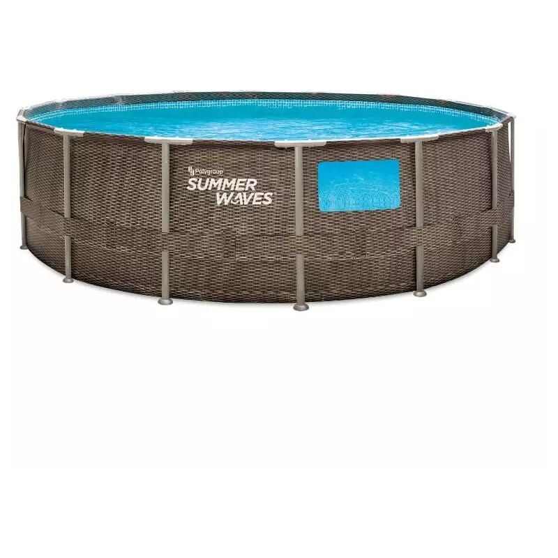 Summer Waves - Piscine tubulaire Elite Crystal ronde 4,57 m x 1,22 m