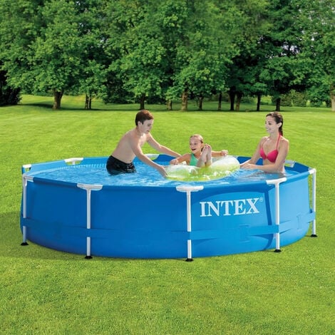 Kit piscine tubulaire INTEX Métal Frame - Rond - 304,8 x 76,2 cm