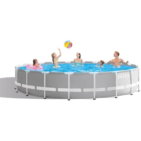 Piscine tubulaire ronde Intex Prism Frame 6,10 x 1,32 m