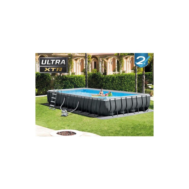 Intex - 26374 piscine ultra frame xtr cm 975x488x132 h avec filtre a' sable pompe e'chelle feuille de couverture et base