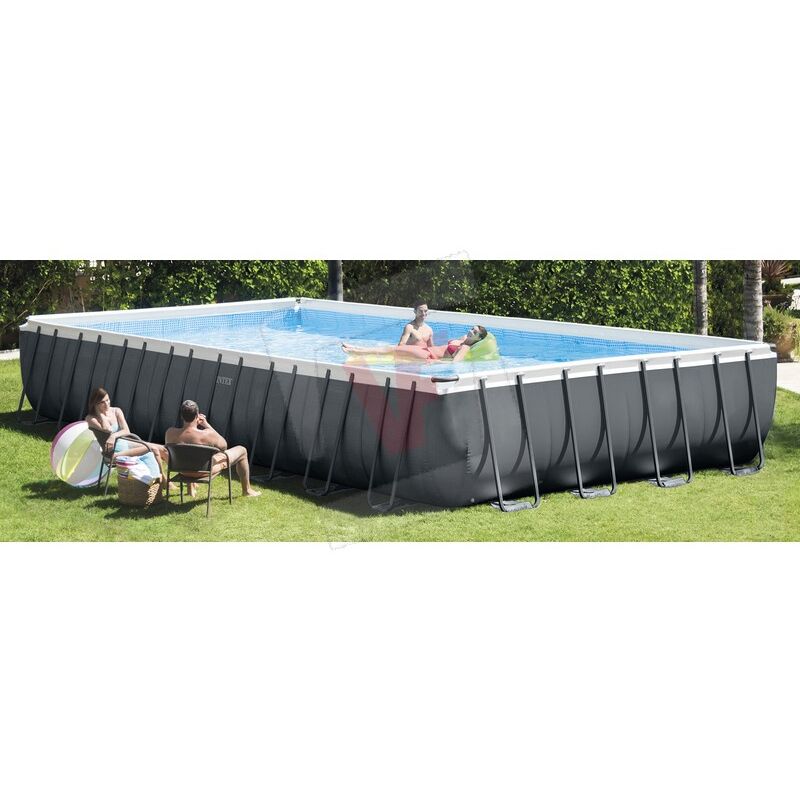 Intex - piscina rettangolare ultra xtr frame con pompa a sabbia cm. 549x274x132 h