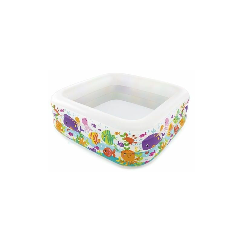 Intex - Piscine gonflable Aquarium 159 x 159 x 50 cm - 3 ans +