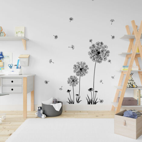 Pissenlit Impression Wall Sticker Amovible DIY Wall Art Décor Stickers Peintures Murales pour La Maison, 1set